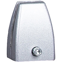 Boss Simple System Modesty Panel Bracket 1.80" Width x 1.30" Depth x 2.40" Height - Metal - Silver, Driftwood - 1 Box (S307)