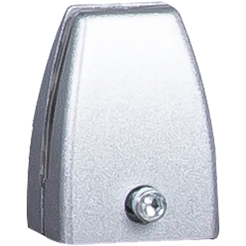 Boss Simple System Modesty Panel Bracket 1.80" Width x 1.30" Depth x 2.40" Height - Metal - Silver, Driftwood - 1 Box (S307)