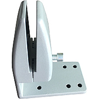Boss Simple System Modesty Panel Bottom Mounting Bracket 1.80" Width x 1.30" Depth x 2.40" Height - Metal - Silver, Driftwood - 1 Box (S308)