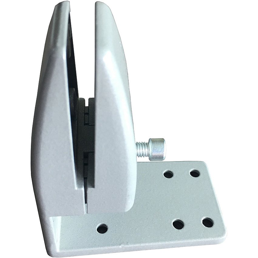 Boss Simple System Modesty Panel Bottom Mounting Bracket 1.80" Width x 1.30" Depth x 2.40" Height - Metal - Silver, Driftwood - 1 Box (S308)