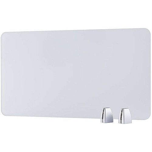 Boss 28" Privacy Panel, Plexiglass 15.6" Height x 27.6" Width x 0.2" Depth - Material: Plexiglass - Finish: Silver - 1 Each (S309)