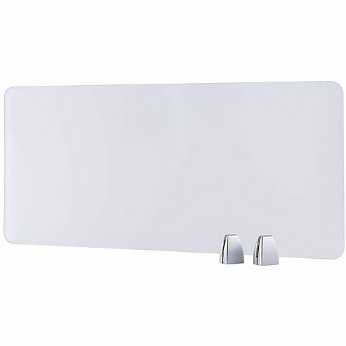 Boss 34" Privacy Panel, Plexiglass 15.6" Height x 33.5" Width x 0.2" Depth - Material: Plexiglass - Finish: Silver - 1 Each (S310)