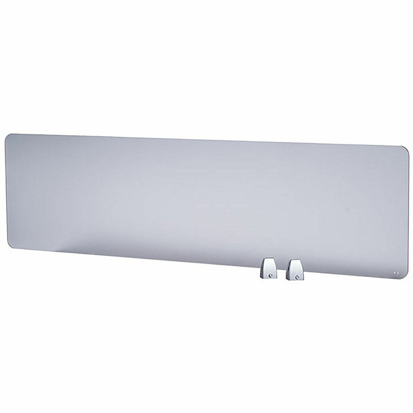 Boss 64" Privacy Panel, Plexiglass 15.6" Height x 64.2" Width x 0.2" Depth - Material: Plexiglass - Finish: Silver - 1 Each (S311)