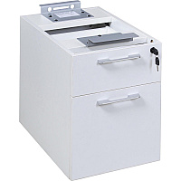 Boss Simple System Hanging Pedestal 19" Height x 15.5" Width x 22.8" Depth - Finish: White - 1 Each (S503WT)