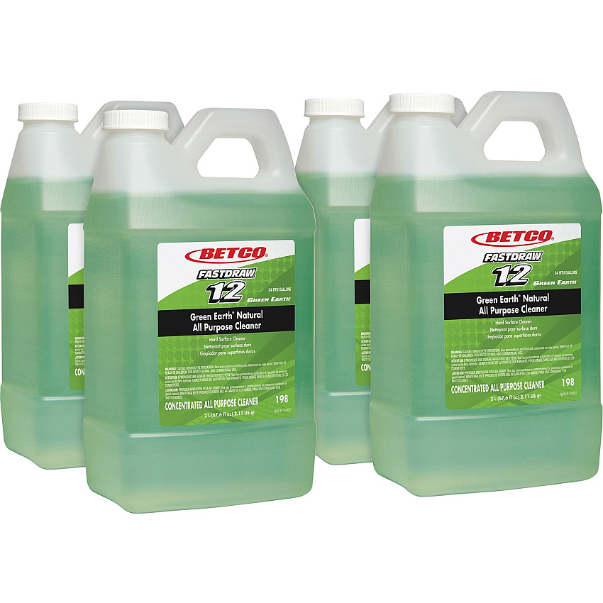 Green Earth Green Earth Natural All Purpose Cleaner Concentrate - 67.6 fl oz (2.1 quart) - Clean Scent - Bio-based, Solvent-free, Streak-free, Non-smearing, Versatile - Green - 4 / Carton (1984700CT)
