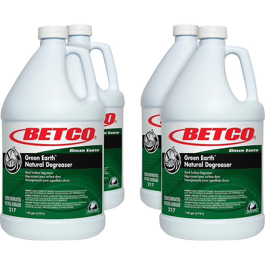 Green Earth Natural Degreaser Concentrate - 128 fl oz (4 quart) - Bio-based, Phosphate-free - Dark Green - 4 / Carton (2170400CT)