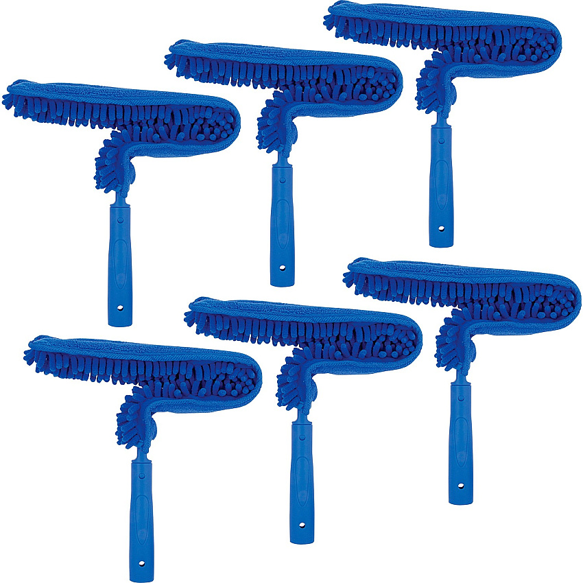Ettore MicroSwipe Ceiling Fan Duster MicroFiber Bristle - 11.3" Overall Length - 6 / Carton (48212CT)