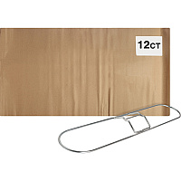 Genuine Joe Clip-On 24" Dust Mop Frame 360&deg; Swivel, Rust Resistant, Chrome Plated, Reinforced - Stainless Steel - Steel - 12 / Carton (48264CT)