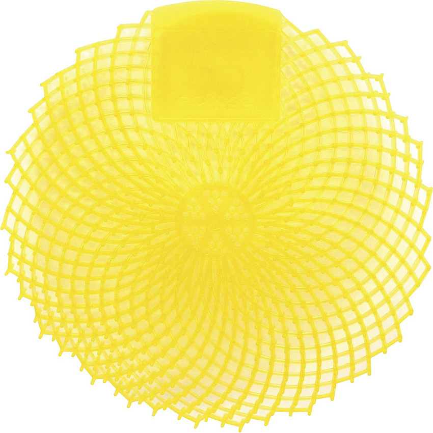 Genuine Joe Eclipse Scented Urinal Screen Anti-splash, Flexible, Deodorizer, Sturdy - 36 / Carton - Yellow (GJO85154CT)