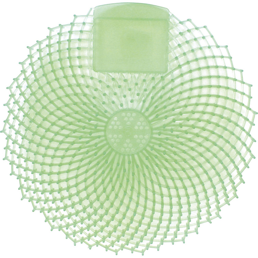 Genuine Joe Eclipse Scented Urinal Screen Anti-splash, Flexible, Deodorizer, Sturdy - 36 / Carton - Green (GJO85155CT)