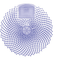 Genuine Joe Eclipse Scented Urinal Screen Anti-splash, Flexible, Deodorizer, Sturdy - 36 / Carton - Blue (GJO85157CT)