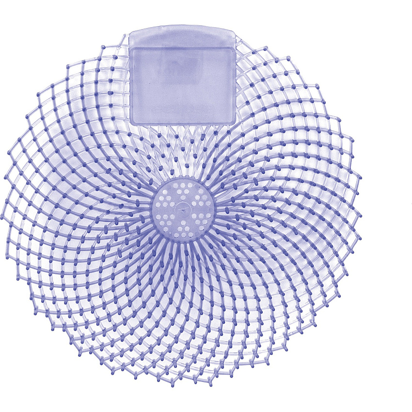 Genuine Joe Eclipse Scented Urinal Screen Anti-splash, Flexible, Deodorizer, Sturdy - 36 / Carton - Blue (GJO85157CT)
