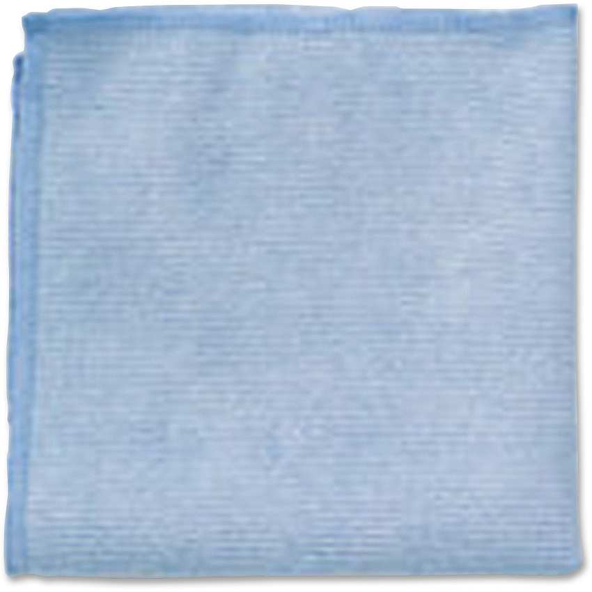 Rubbermaid Commercial Microfiber Light-Duty Cleaning Cloths For Commercial - 16" Length x 16" Width - Recommended For: Germs Remover, Microbe Remover - Bleach-safe, Washable, Durable, Chemical Resistant, Reusable - Blue - 24/Bag - 12 / Carton (1820583CT)