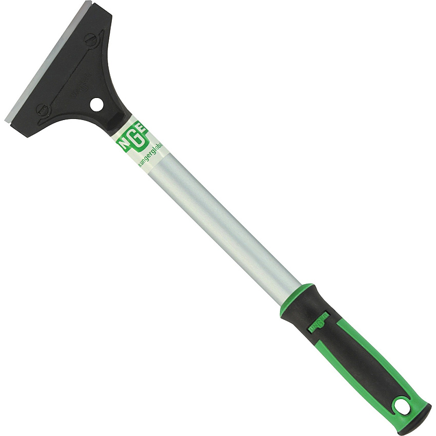 Unger Surface Scraper with 12" Handle Carbon Steel Blade - 12" Handle - Protective Cap, Ergonomic Handle - Green - 10 / Carton (SH25CCT)