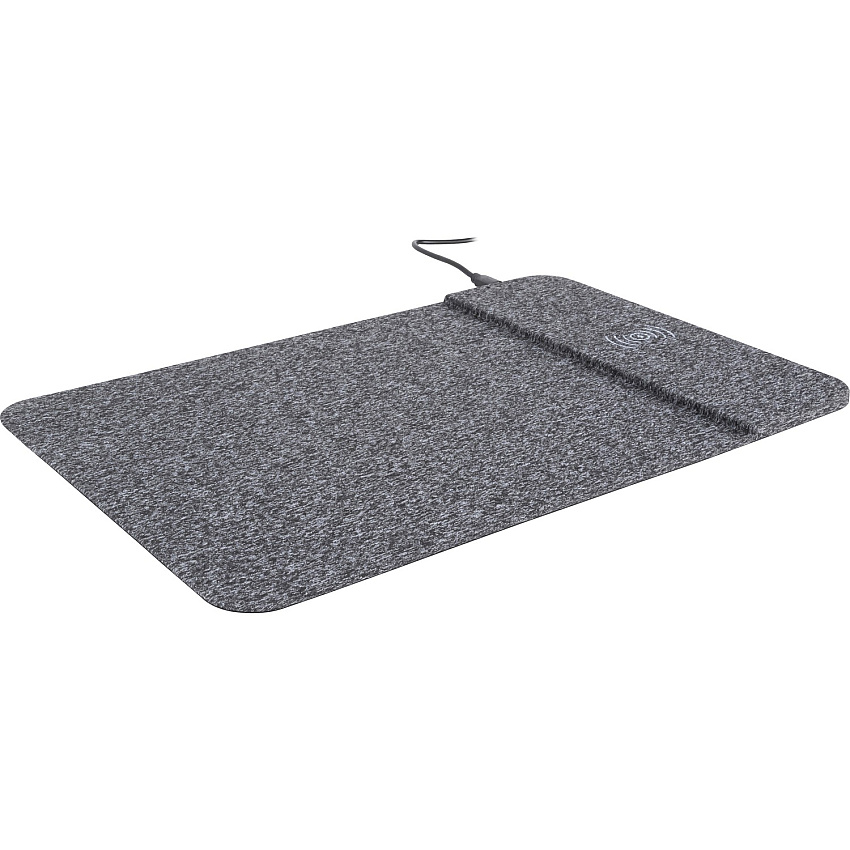 Allsop PowerTrack Wireless Charging Mousepad - 0.25" Height x 13" Width x 8.75" Depth - Black - Fabric - Mouse - 1 Each (32192)