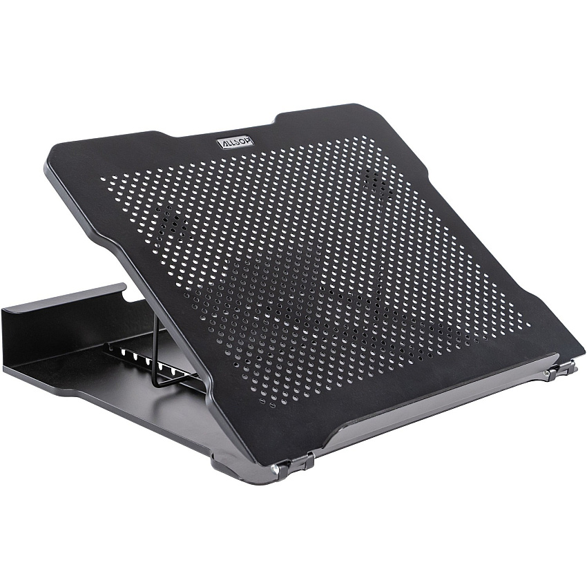Allsop Metal Art Adjustable Laptop Stand with 7 positions - 2.25" Height x 13" Width x 11" Depth - Metal - Black, Pearl (32147)