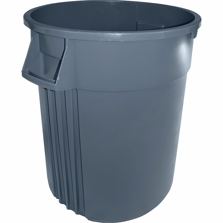 Genuine Joe Gator 55-gallon Container 55 gal Capacity - Impact Resistant, Crush Resistant, Long Lasting, Spill Resistant, Jam-free, Handle - 33" Height x 26.8" Width - Gray - 1 Each (GJO00246)