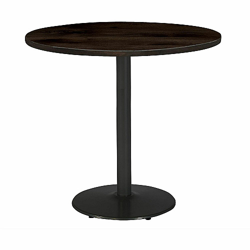 KFI 42" Round Vintage Wood Bistro Table Round Top - 42" Height - Assembly Required - Espresso - Vintage Wood - 1 Each (42R922BK38LE)