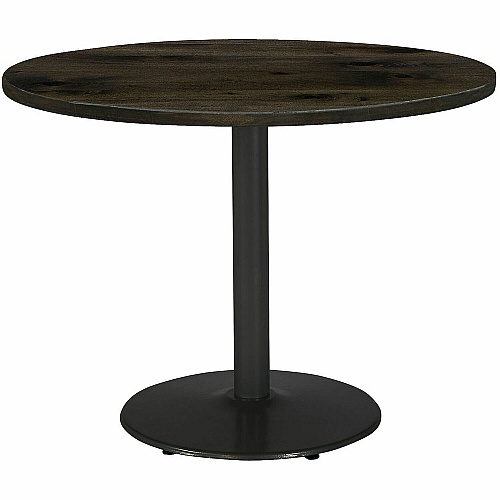 KFI 42" Round Vintage Wood Top Table Round Top - 42" Height - Assembly Required - Barnwood - Vintage Wood - 1 Each (42R922BKLTB)