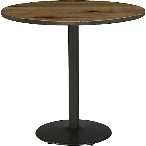 KFI 36" Round Vintage Wood Top Table Round Top - 36" Height - Assembly Required - Natural - Vintage Wood - 1 Each (36R922BKLTN)