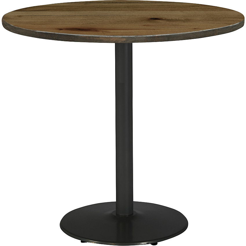 KFI 36" Round Vintage Wood Top Table Round Top - 36" Height - Assembly Required - Natural - Vintage Wood - 1 Each (36R922BKLTN)