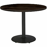 KFI 42" Round Vintage Wood Top Table Round Top - 42" Height - Assembly Required - Espresso - Vintage Wood - 1 Each (42R922BKLTE)