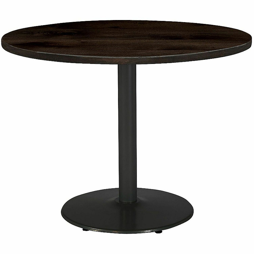 KFI 36" Round Vintage Wood Top Table Round Top - 36" Height - Assembly Required - Espresso - Vintage Wood - 1 Each (36R922BKLTE)