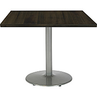 KFI 30" Round Vintage Wood Bistro Table Round Top - 30" Height - Assembly Required - Espresso - Vintage Wood - 1 Each (30R917SL38LE)