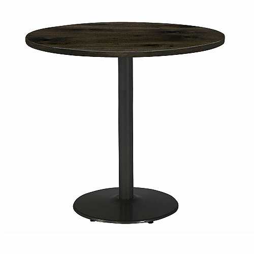 KFI 30" Round Vintage Wood Bistro Table Round Top - 30" Height - Assembly Required - Barnwood - Vintage Wood - 1 Each (30R917BK38LB)