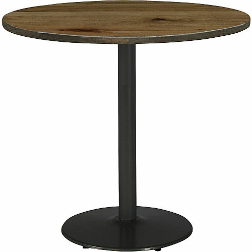 KFI 42" Round Vintage Wood Top Table Round Top - 42" Height - Assembly Required - Natural - Vintage Wood - 1 Each (42R922BKLTN)