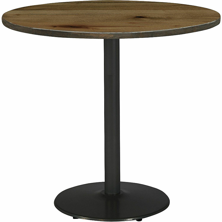 KFI 42" Round Vintage Wood Top Table Round Top - 42" Height - Assembly Required - Natural - Vintage Wood - 1 Each (42R922BKLTN)