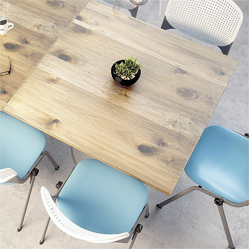 KFI 30" Square Vintage Wood Bistro Table Square Top - 30" Height - Assembly Required - Barnwood - Vintage Wood - 1 Each (30S917BK38LB)