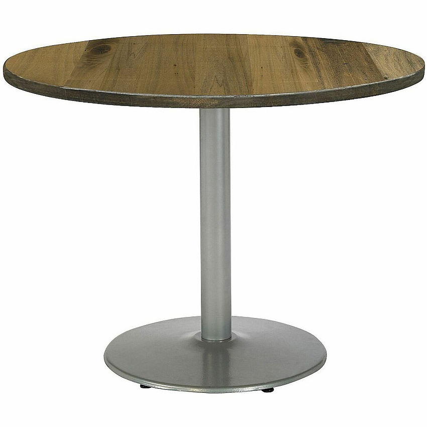 KFI 42" Round Vintage Wood Top Table Natural Round Top x 42" Table Top Diameter - Assembly Required - Vintage Wood Top Material - 1 Each (42R922SLLTN)