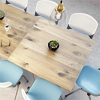 KFI 30" Square Vintage Wood Bistro Table Square Top - 30" Height - Assembly Required - Espresso - Vintage Wood - 1 Each (30S917BK38LE)