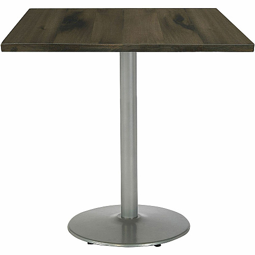 KFI 42" Square Vintage Wood Bistro Table Square Top - 42" Height - Assembly Required - Barnwood - Vintage Wood - 1 Each (42S922SL38LB)