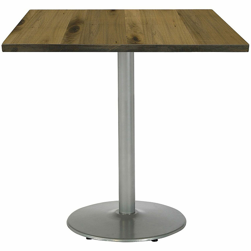 KFI 42" Square Vintage Wood Bistro Table Square Top - 42" Height - Assembly Required - Natural - Vintage Wood - 1 Each (42S922SL38LN)