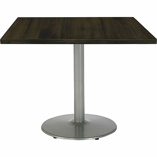 KFI 42" Square Wood Pedestal Table Espresso Square Top - Pedestal Base - Assembly Required - Vintage Wood Top Material - 1 Each (42S922SLLTE)