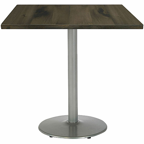 KFI 36" Square Vintage Wood Bistro Table Square Top - 36" Height - Assembly Required - Barnwood - Vintage Wood - 1 Each (36S922SL38LB)