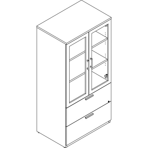 Lacasse Storage/Lateral File Cabinet With Translucent Doors (M1CS2473FBTG)