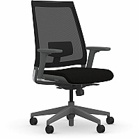 9 to 5 Seating Luna 3460 Task Chair Latte Seat Color - Foam Seat Material - Gray Back Color - Mesh Back Material - 5-star Base - 1 Each (3460Y3A45GLA)