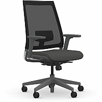 9 to 5 Seating Luna 3460 Task Chair Dove Seat Color - Foam Seat Material - Gray Back Color - Mesh Back Material - 5-star Base - 1 Each (3460Y3A45GDO)