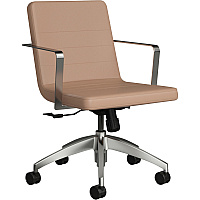 9 to 5 Seating 2450 Executive Mid-Back Task Chair Mushroom Seat Color - Foam Seat Material - Mushroom Back Color - Foam Back Material - 5-star Base - 1 Each (2450S3A24A05)