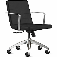 9 to 5 Seating 2450 Executive Mid-Back Task Chair Black Seat Color - Foam Seat Material - Black Back Color - Foam Back Material - 5-star Base - 1 Each (2450S3A24A31)