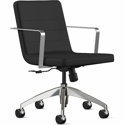 9 to 5 Seating 2450 Executive Mid-Back Task Chair Black Seat Color - Foam Seat Material - Black Back Color - Foam Back Material - 5-star Base - 1 Each (2450S3A24A31)
