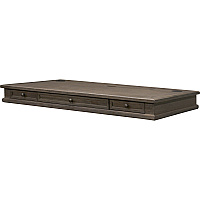 Martin Carson Sit/Stand Desk Top, 3 Utility Drawers, Power Center Sold with 384B Total Drawer(s): 3 - 1 Shelve(s) - Material: Veneer, Solid Lumber - Finish: Weathered Dove - 1 Each (IMCA384T)