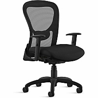 9 to 5 Seating Strata 1560 Task Chair Mesh Back Material - Mid Back - 5-star Base - Black - 1 Each (1560Y2A8BT01)