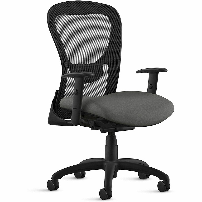 9 to 5 Seating Strata 1560 Task Chair Mesh Back Material - Mid Back - 5-star Base - Dove - 1 Each (1560Y2A8B1DO)