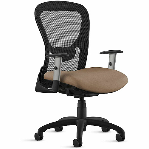 9 to 5 Seating Strata 1560 Task Chair Mesh Back Material - Mid Back - 5-star Base - Latte - 1 Each (1560Y2A8S1LA)