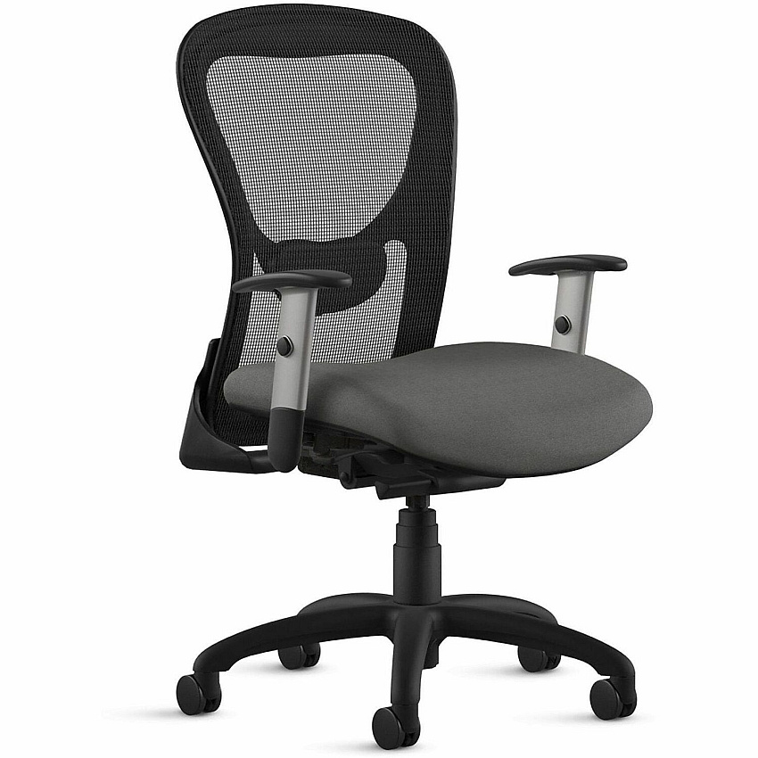 9 to 5 Seating Strata 1560 Task Chair Mesh Back Material - Mid Back - 5-star Base - Dove - 1 Each (1560Y2A8S1DO)