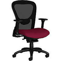 9 to 5 Seating Strata 1560 Task Chair Mesh Back Material - Mid Back - 5-star Base - Blue - 1 Each (1560Y2A8B1BU)
